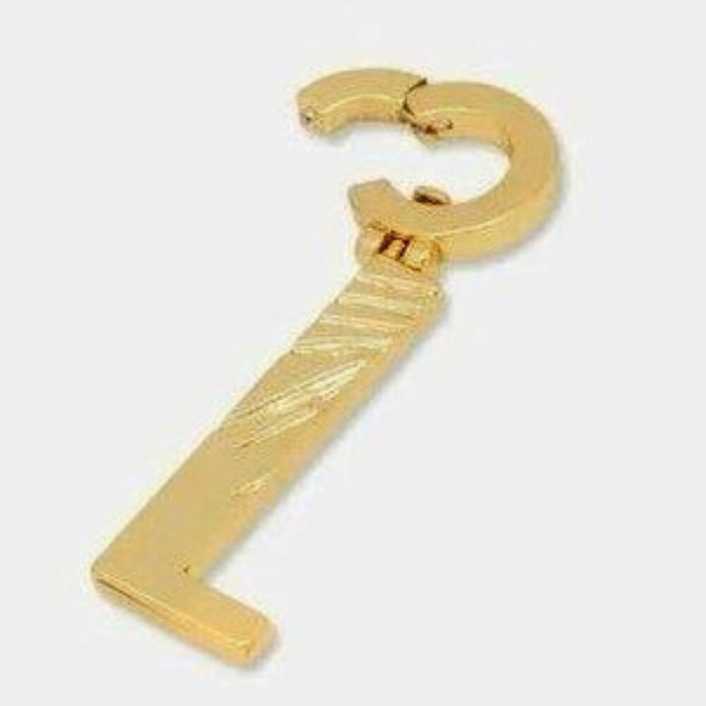 Gorjana Parker Charm Alphabet  Initial L 18K Gold Plated - Picture 3 of 6
